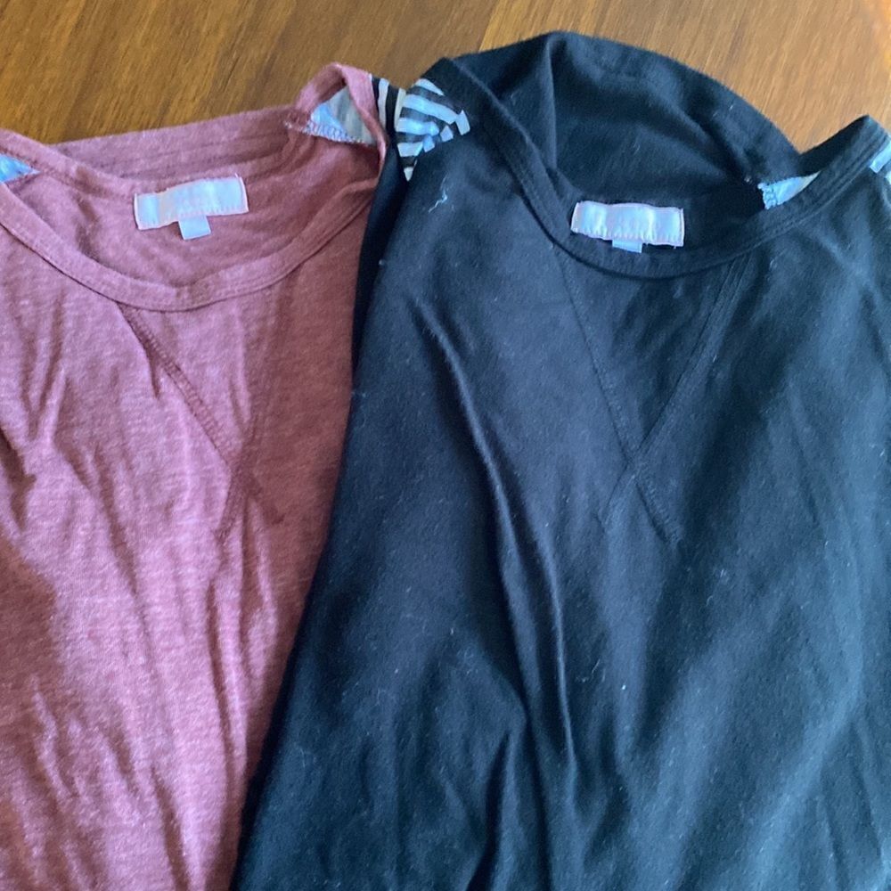 Set of 2 BHome Maternity Cotton Long Sleeve Tops - Picture 2 of 5